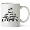 Retirement Schedule Ceramic Coffee Mugs Water Mugs