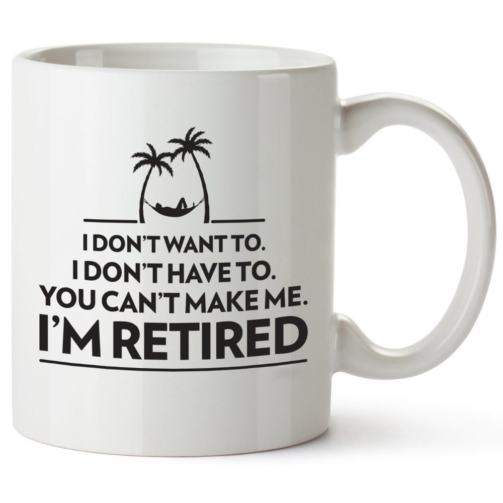 Retirement Schedule Ceramic Coffee Mugs Water Mugs