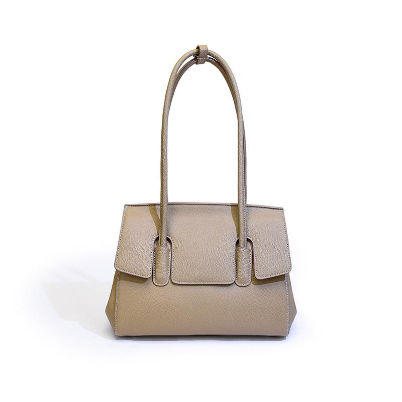 Cross Border Large Capacity Delicate Shoulder Bag, Chic Vertical Tote Handbag, Versatile Commuter Underarm Purse