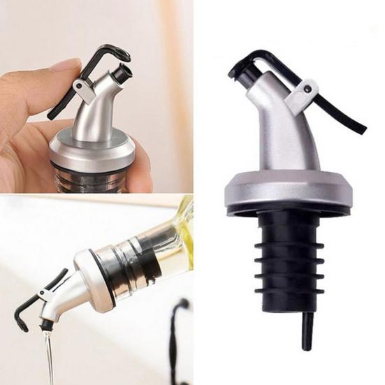 3Pcs Oil Vinegar Bottle Stopper Spout Leakproof Nozzle Dispenser Wine Pourer