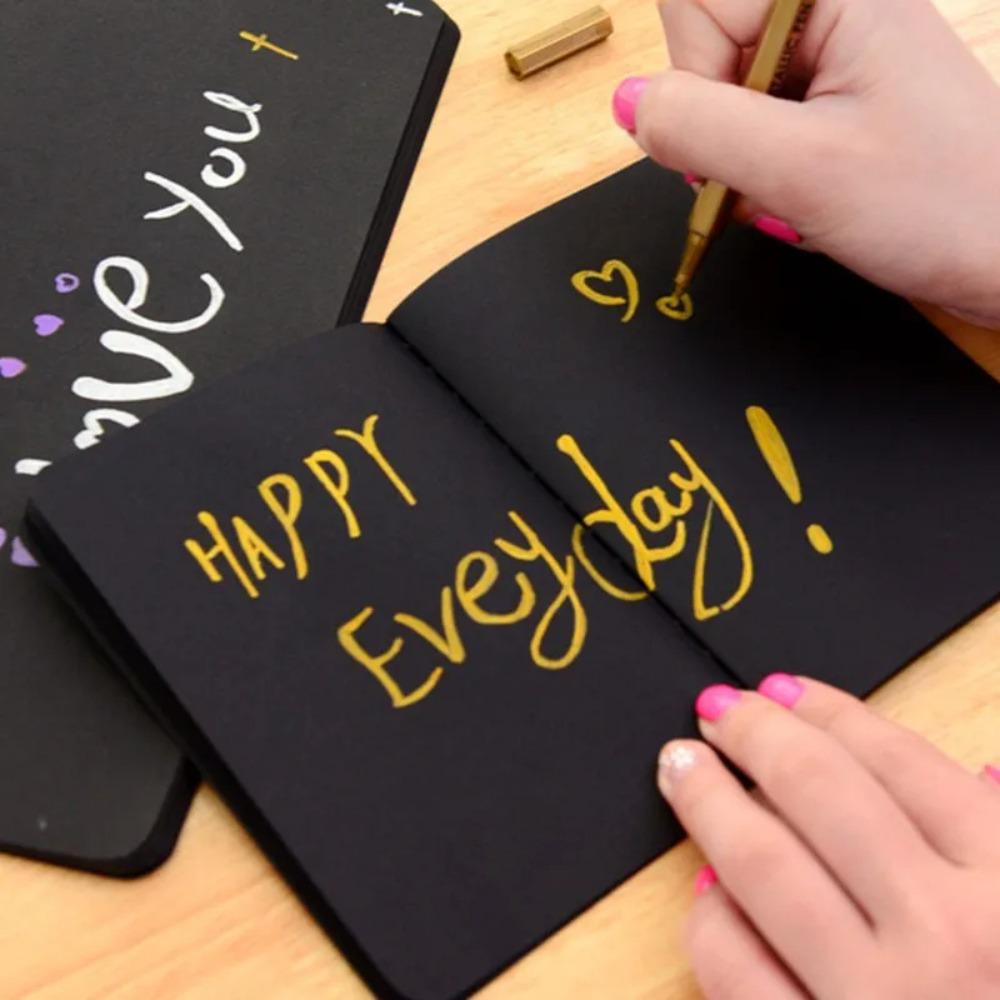 Paper Thickness Diary Black Paper Paper Sketch Graffiti Notebook Durable Notebook