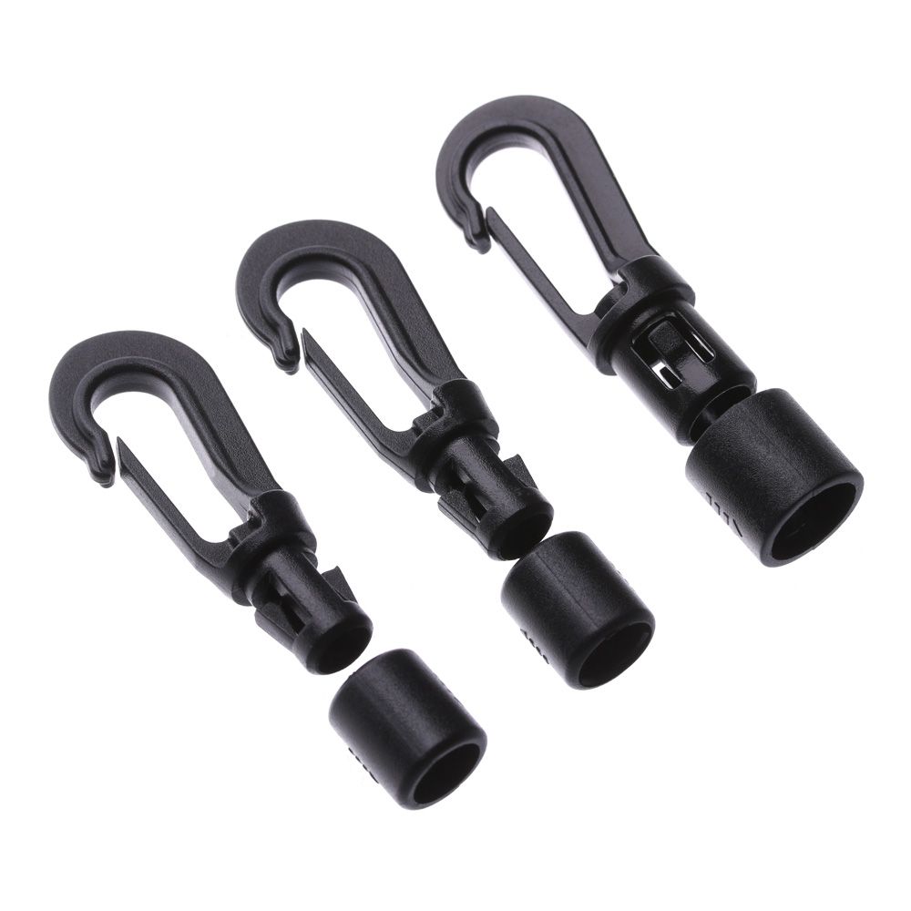 POM Clips Outdoor Tool Clothesline Straps Hooks Camping Tent Hook Rope Buckle Elastic Ropes Buckles