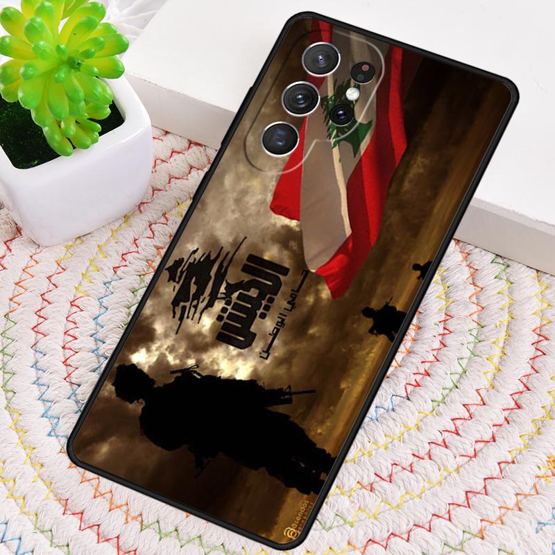 Libanon Flagge Silikon Handyhülle Für Samsung Galaxy note 10 pro S26 S25 S24 S23 S22 S21 Plus S25Ultra Capa Cover