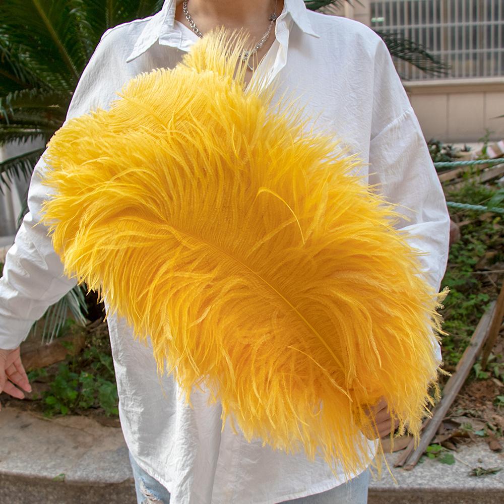 10PCS Big Ostrich Feathers 15-60cm for DIY Craft Wedding Table Center Decor Ostrich Plumas Carnival Party Stage Accessories Bulk