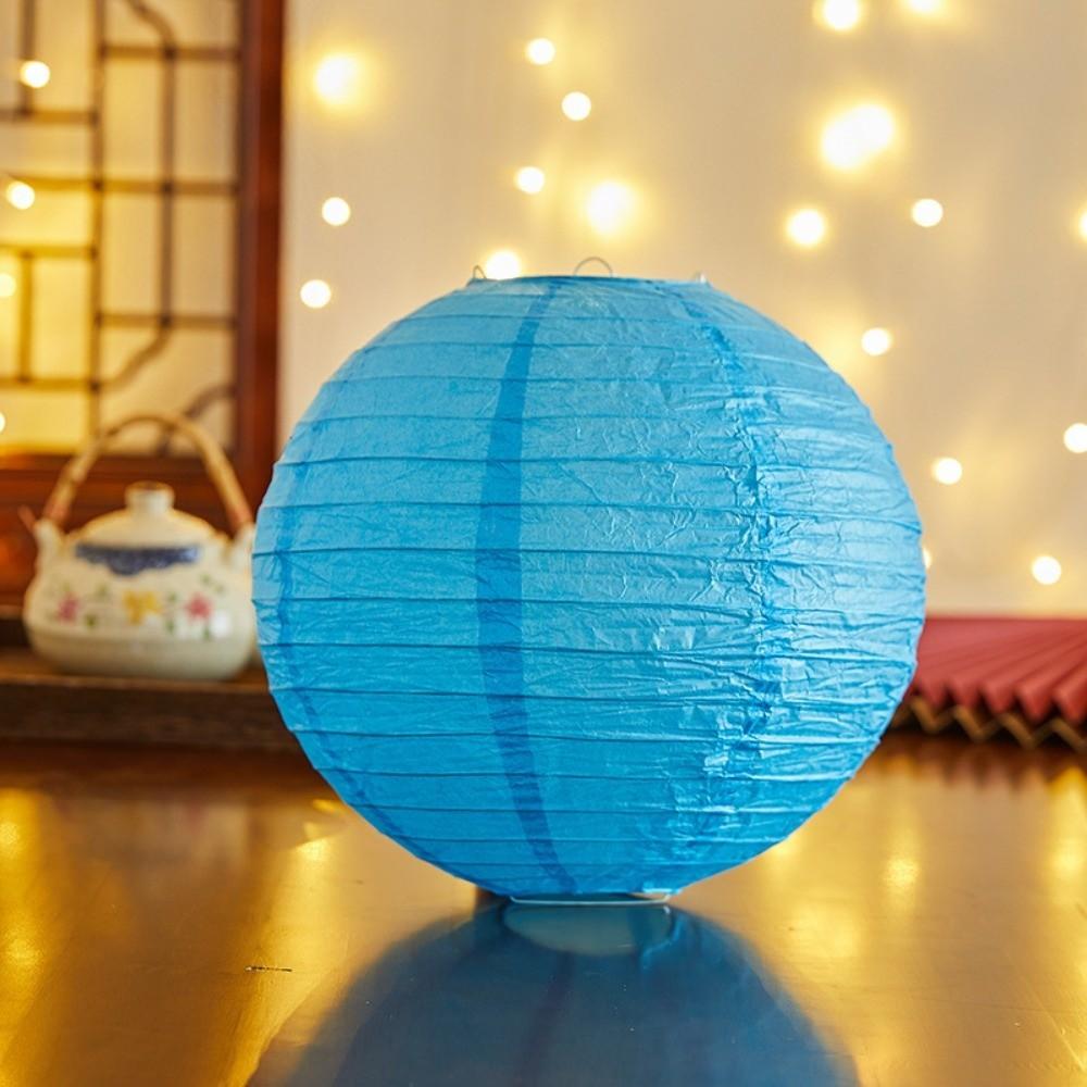 Flower Letter Printed Festival Lantern Hanging Fu Character Chinese Lantern 30cm Round Paper Lantern Mid-Autumn Festival