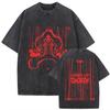 The Weeknd XO Tour Vintage Washed T Shirt Men's Women Pop Music Short Sleeve T-Shirts Rap Hip Hop Gothic Clothing T-shirts