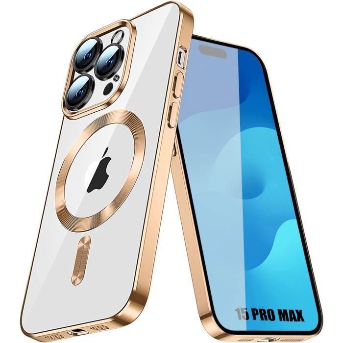 Protective Case - BOOLING - for iPhone 15 Pro Max - Silicone - Magnetic Ring - Shiny