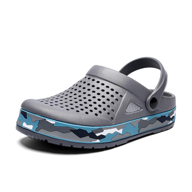 0916 Summer Beach Shoes Foreign Trade Men's Hole Shoes Fashion Trend Two Wear Men's Sandals Camouflage Shoes