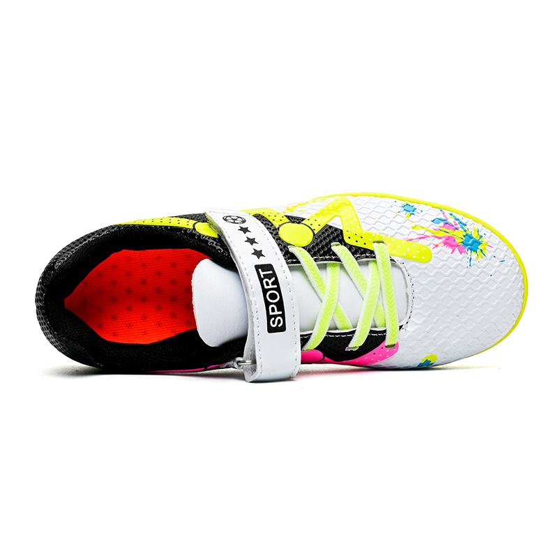 Boys/Kids Rubber Non-slip Short Spike  Lace-up Artificial Turf Football Boots