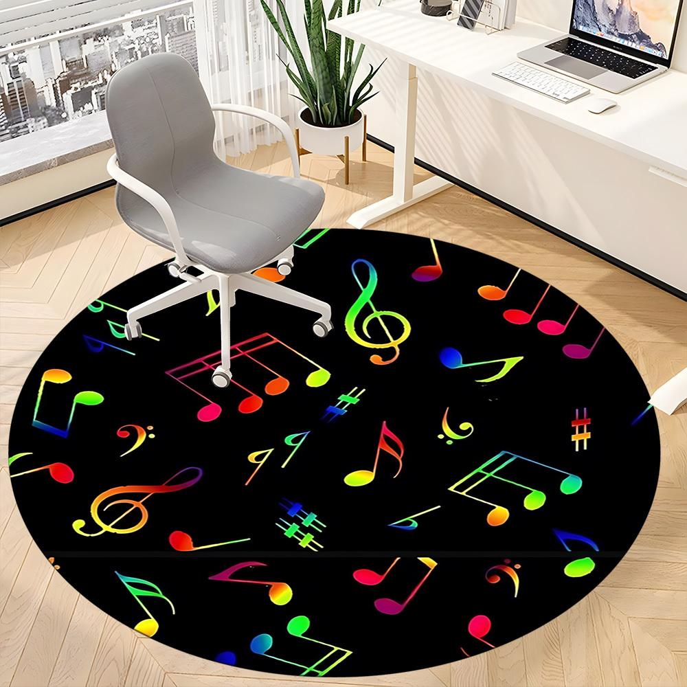 1 Stück Musiknoten Teppich für das Büro, Rutschfest, Weich und Langlebig, Perfekt für das Büro yy260128004