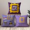 Klassiek F-Friends TV Show Anime Kussensloop Patroon Print Kussensloop Woonkamer Sofa Kussenhoes Slaapkamer Kamer Decoratie