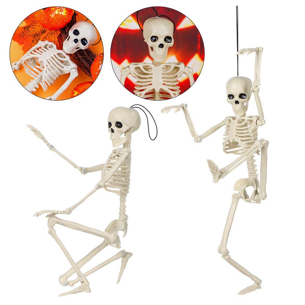 40*10cm Décoration de Fête Extérieure Taille Modulable Squelette Humain Accessoires Effrayants Halloween