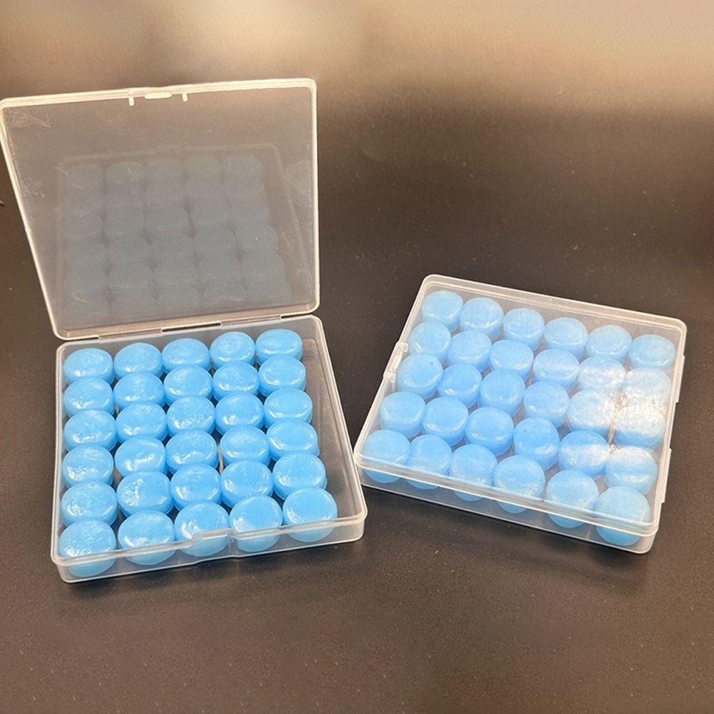 30Pcs Reusable Noise Reduction Earplugs Flexible Reusable Ear Plugs  for Traveling Working Studying