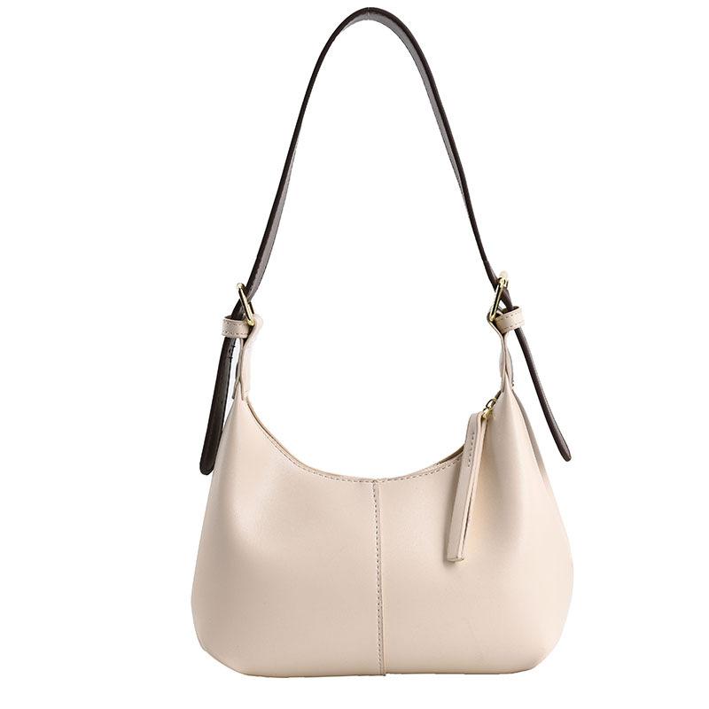 Fashionable Retro PU Leather Underarm Bag for Women Casual Designer Hobo Shoulder Handbag