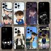 Detektiv C-Conan Anime Handyhülle Für Apple iPhone 15,14,13,12,11,Pro,X,XS,Max,XR,Plus,Mini Weiche Schwarze Hülle