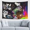 Hip Hop Rapper Tapestry Juice Wrld Street Art Wall Decor Rap Music Poster Bedroom Living Room Dorm Studio