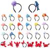 Funny Crab Lobster Fish Headband Ocean Themed Hair Hoop Stuffed Plush Animal Hairband Hair Accessories Party Decoration
