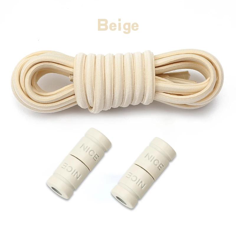 1 Paar Capsule Lock Schoenveters Elastische Veters Sneakers Geen Strik Schoenveters Zonder Strikken Kinderen Volwassenen 0.6cm Platte Schoenveters voor Schoenen