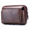 Pochette de ceinture en cuir pour hommes, sac banane, pochette pour téléphone avec boucle de ceinture