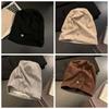 Thickened Slouchy Beanie Hat Breathable Warm Cold Headwear Korean Style Cap  Travel