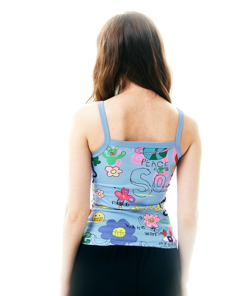 Soipeuyukaen Drawing Full Print Sleeveless