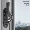 Stainless Steel Crescent Universal Lock with Hook Door and Window Hook Lock Children's Safety Window Lock Sliding Door Buckle