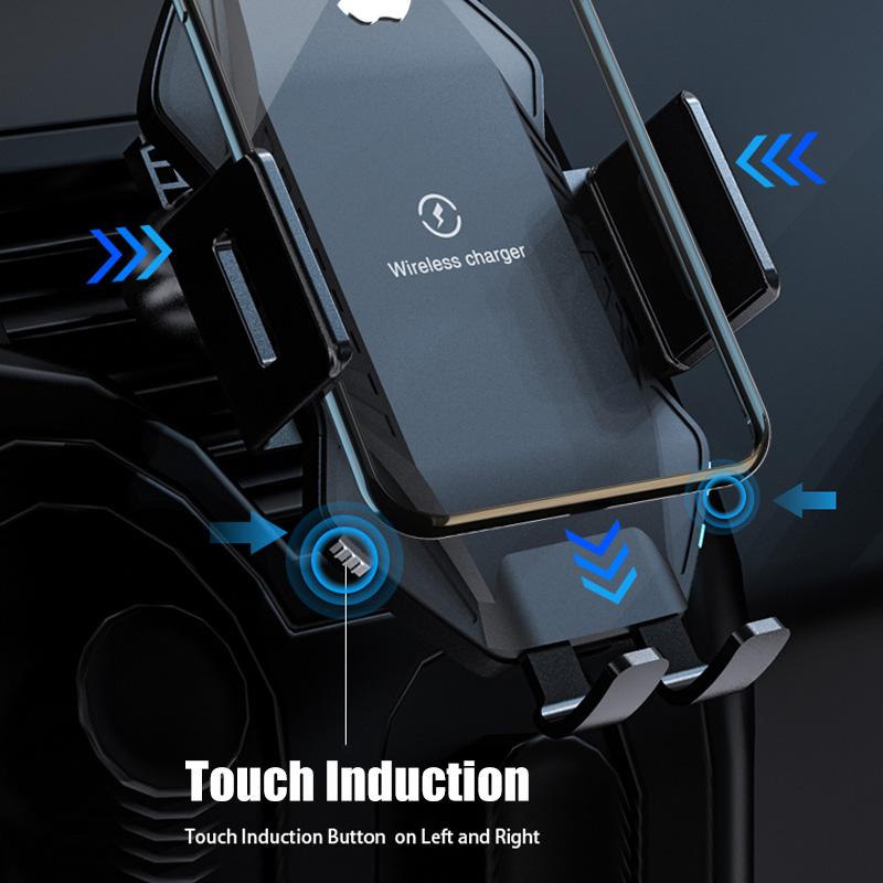 15W Kabelloses Autoladegerät für Samsung Galaxy S24 S23 S22 S21 S20 Ultra Plus FE Kabelloses Laden Auto-Handyhalterung Touch-Induktion