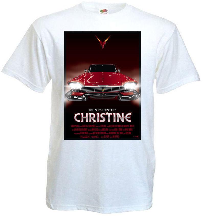 T-shirt Christine v2 bianco poster film S-5XL
