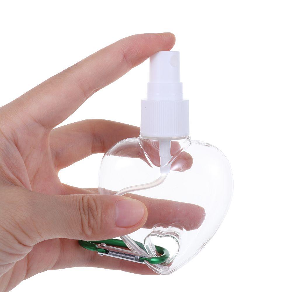 Alcohol Travel With Metal Hook Leaf Heart Spray Bottle Lotion Jar Empty Container Bottle