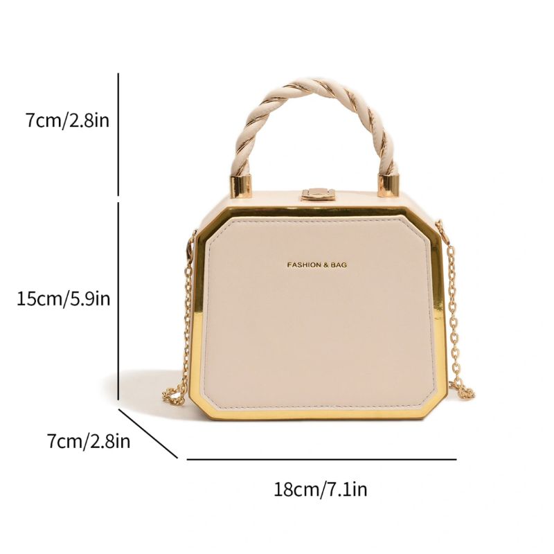 Chain Box Shoulder Bag Crossbody Bag For Woman Messenger Bags Ladies Handbag Premium Durable Quality Useful Practical