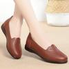 Neue atmungsaktive Herbstschuhe, rutschfeste Lederschuhe mit weicher Sohle, weiches Leder, einfarbige Schuhe für den mittleren und oberen Bereich