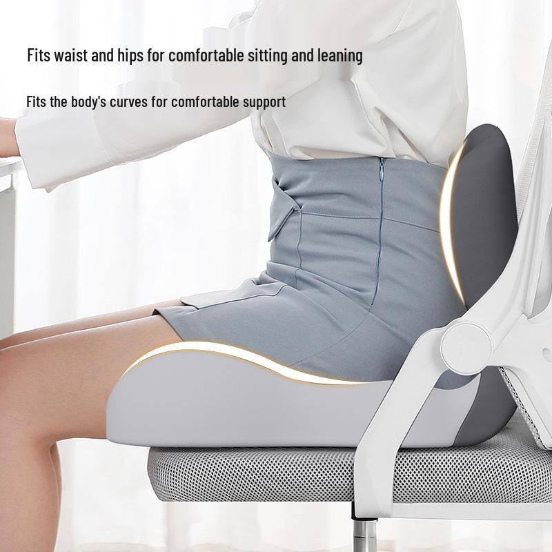 Cuscino per Sedile e Schienale in Memory Foam per Ufficio, Studente, Anziano, Auto - Supporto Lombare e per Glutei per Sedute Prolungate