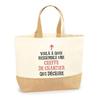 Jute Tote Bag - PLANETEE - Awesome Site Manager - Multicolored - Natural Jute - Made In France