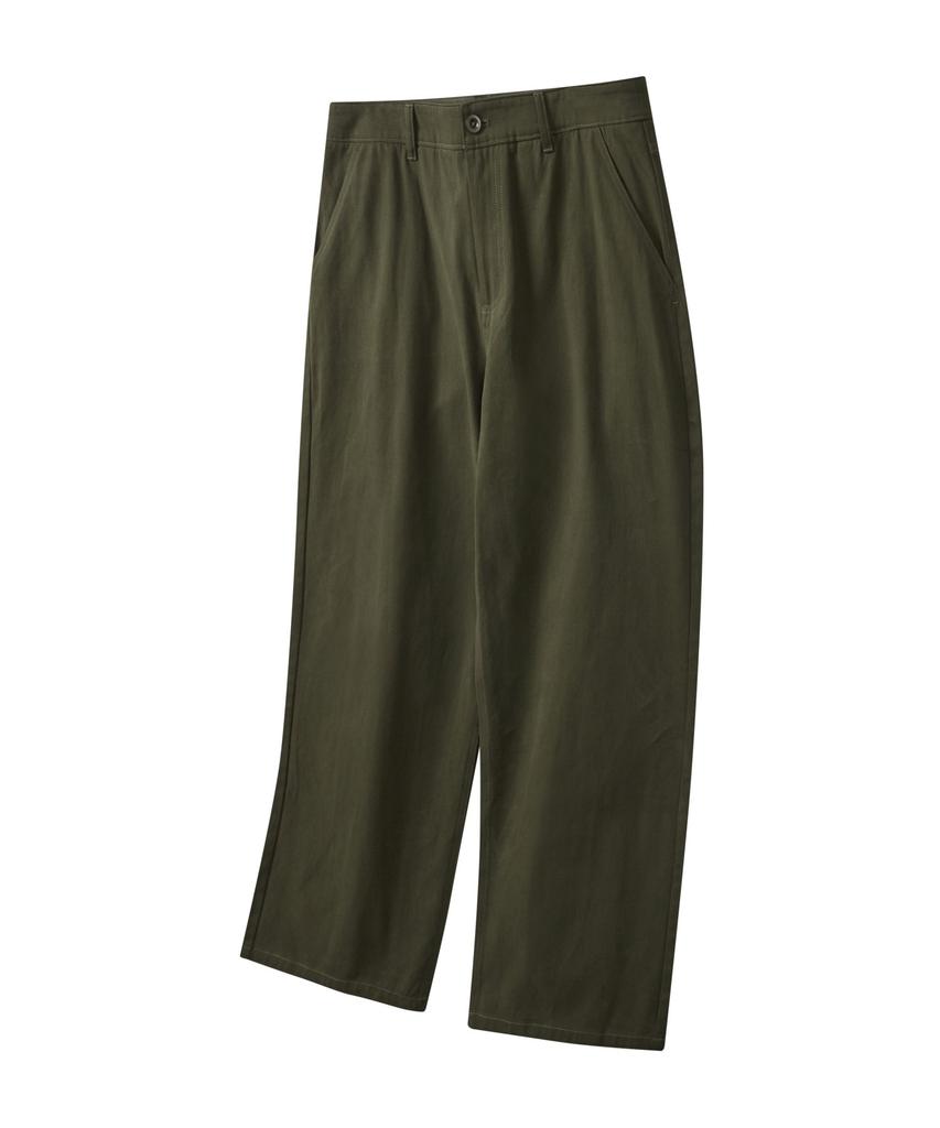 FERNOV Essential Semi-Wide Chino Pants Khaki