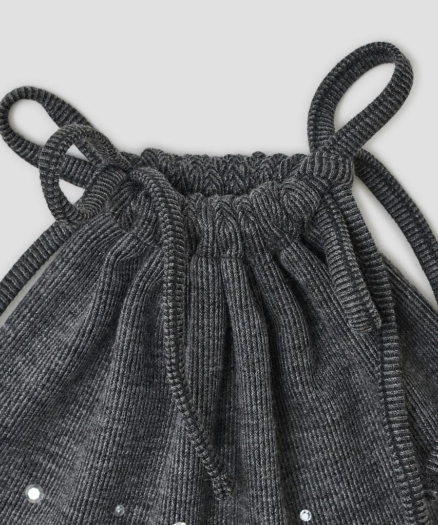 Taibseobiseu Hotfix Drawstring Beanie [Charcoal]