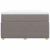 Maison Exclusive - Sommier à lattes de lit avec matelas taupe 120x190 cm tissu