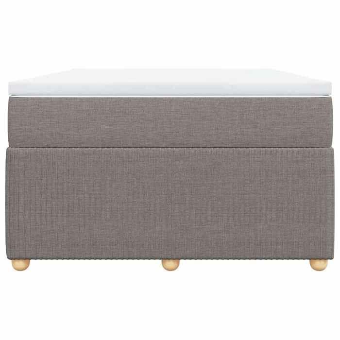 Maison Exclusive - Sommier à lattes de lit avec matelas taupe 120x190 cm tissu