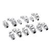 Raccord de graisseur hydraulique en métal galvanisé, 130 pièces