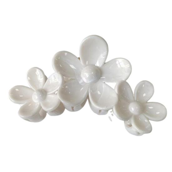 Haarkralle Dreidimensionales Blumendesign Großer Haifischclip Dutt Halboffene Haare Hinterkopf Haarkralle Pendler Haaraccessoires