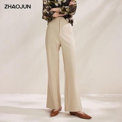 Zhaojun Women's 2026 Spring/Summer Micro-Flared Casual Pants