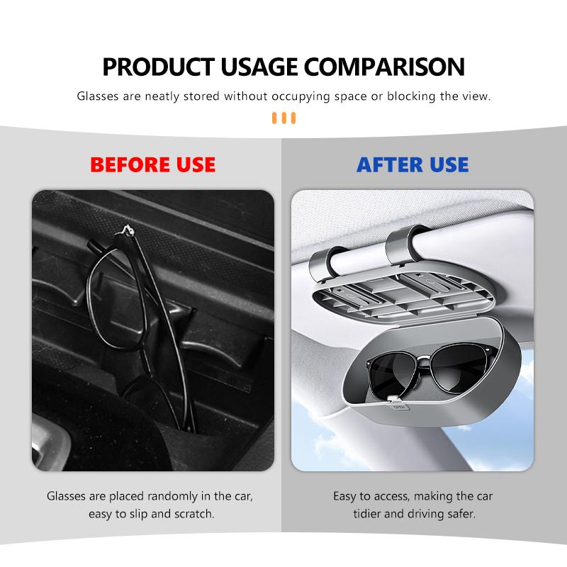Car Sun Visor Sunglasses Glasses Case Glasses Holder Clip Box For Lexus CT ES GS NX IS250 RX350 IS200 LX570 UX250h CT200hOQ9