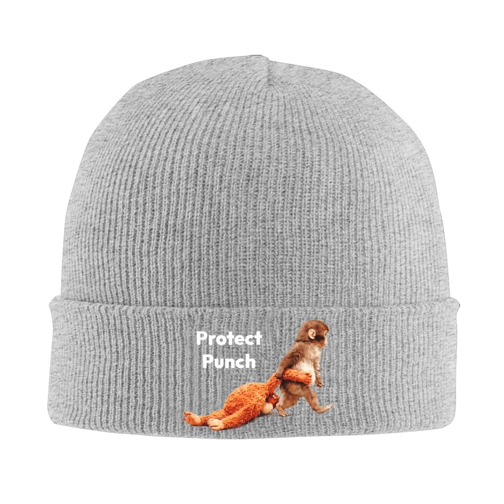 Bonnet Punch Monkey 2 Bonnets Hommes Femmes Unisexe Chapeau Tricoté Hippie Drôle Design Printemps Chapeaux Chauds Doux