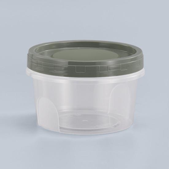 Set di 2 contenitori ermetici per congelatore con coperchi a vite da 400/500/700 ml, contenitore per alimenti sigillato senza BPA per la preparazione dei pasti in cucina, contenitore rotondo a prova di perdite.
