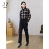 JUZUI Women's Classic Wool Blend Fleece-Lined Commuter Casual Pants JWED11034
