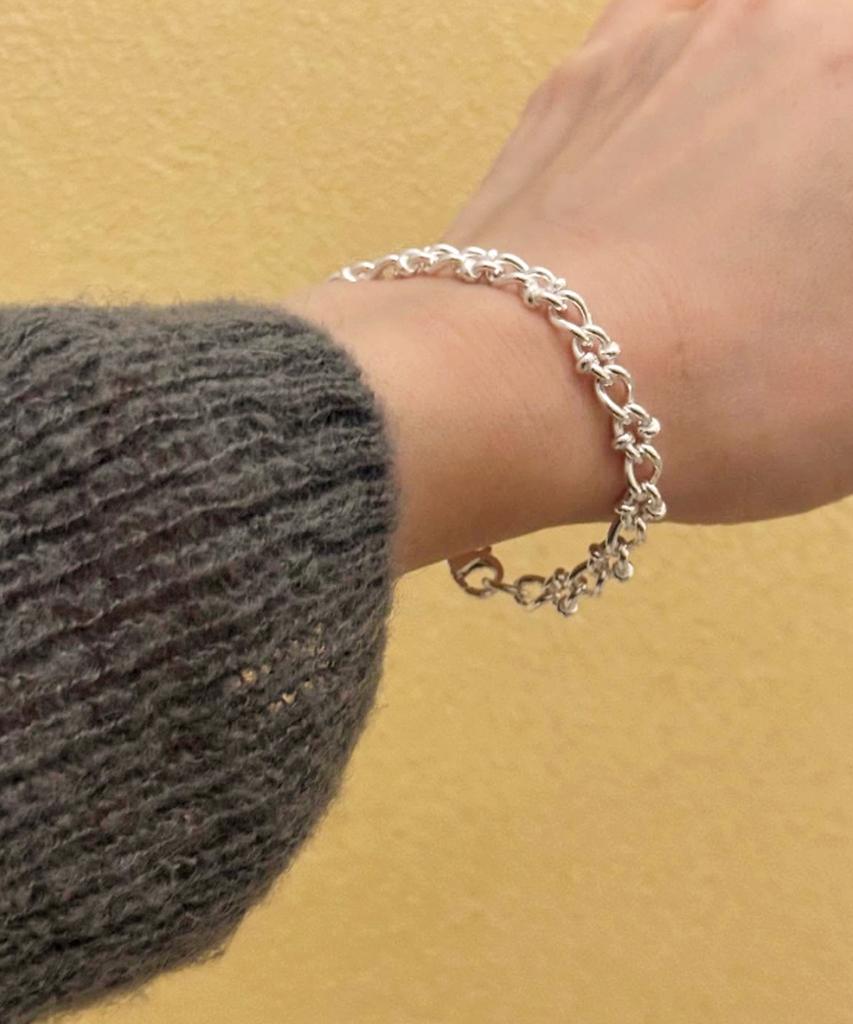 Code.H (Silver 925) Classic Gothic Chain Bracelet