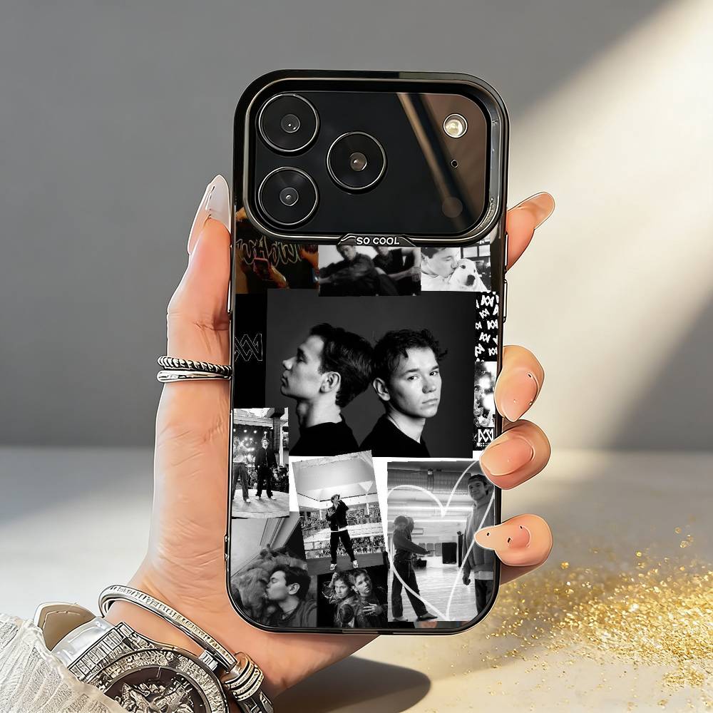 M-Marcus M-Martinus Air Phone Case For iPhone17,16,15,14,13,12,11,Pro,MAX White Matte Shockproof Cover