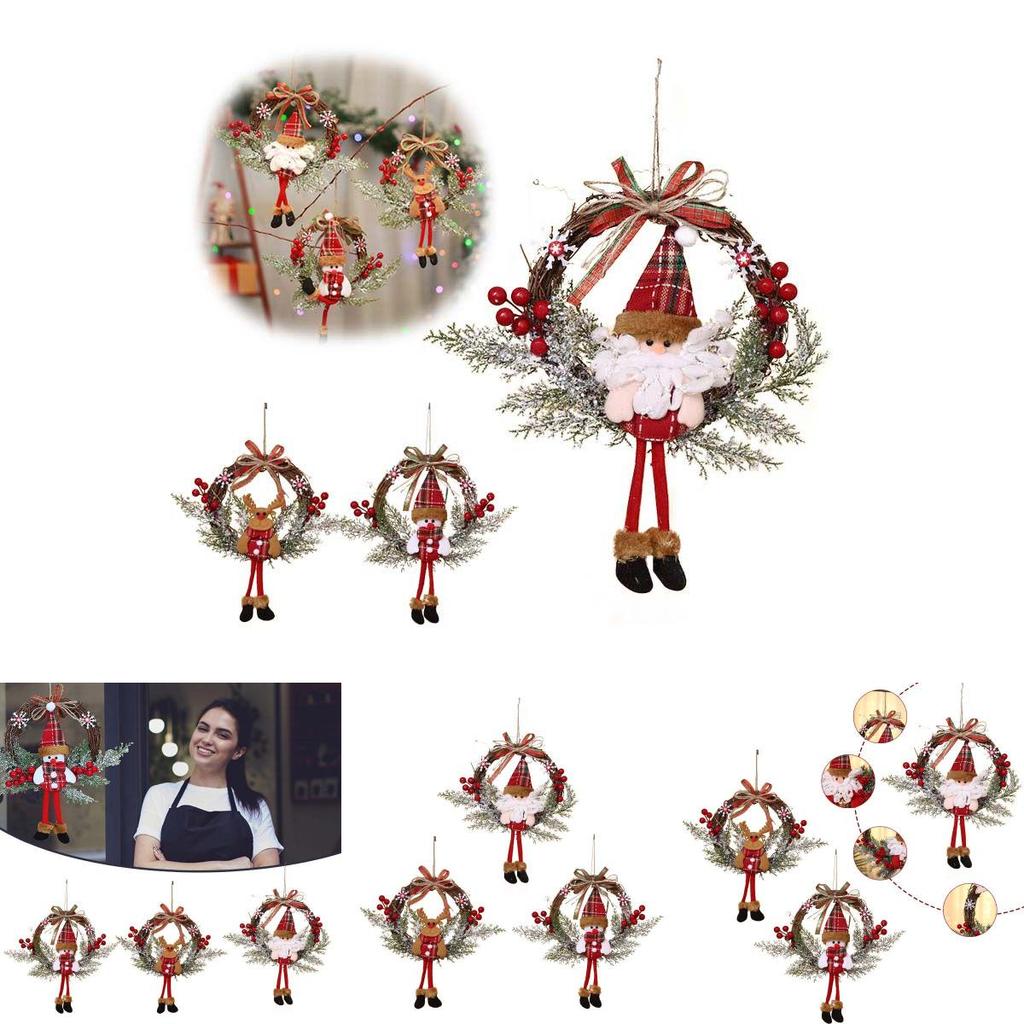 Charming Christmas Decorations Garland Rattan With Lights For Festive Home Parties