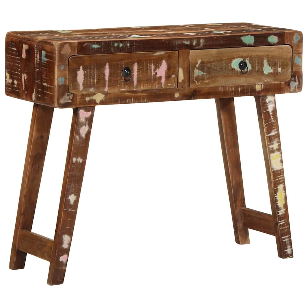 Console Table 90x32x75 Cm Reclaimed Solid Wood