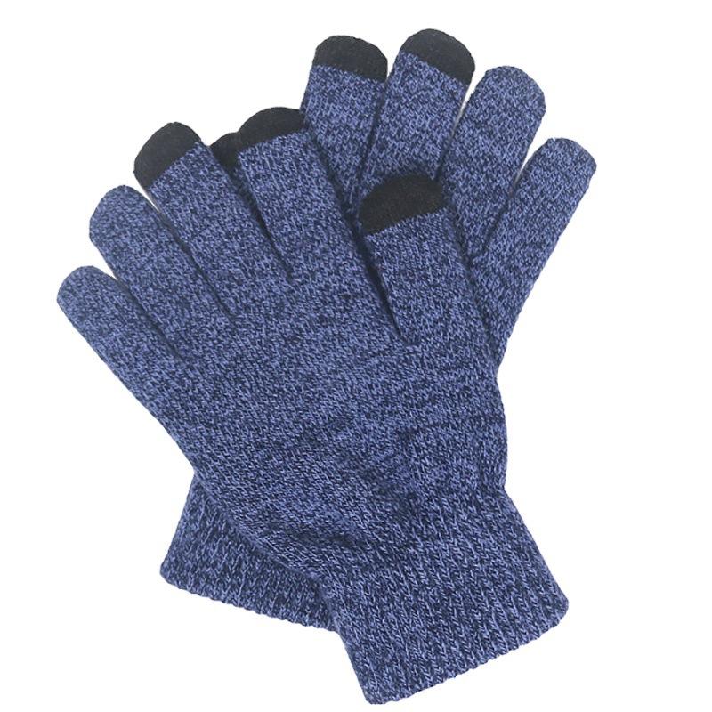 Herbst Winter Neu Kaninchenhaar Doppelschicht Handschuhe Junge Mädchen Plus Samt Studenten Magie Warm Touchscreen Im Herbst Handschuh 1Paar