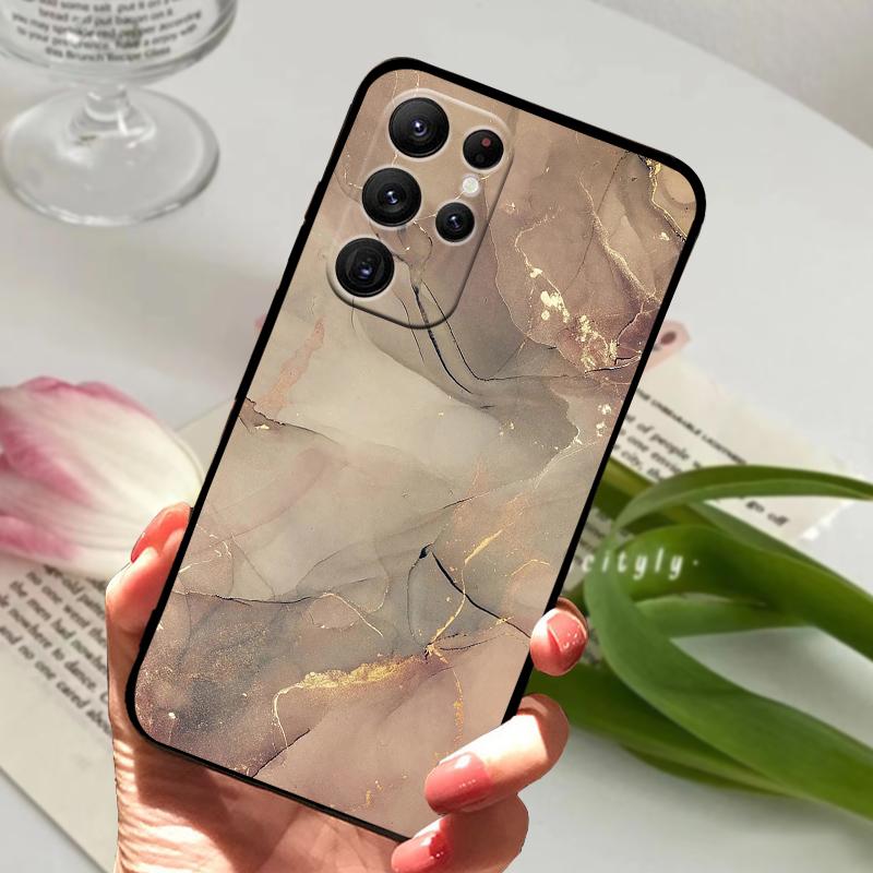 For Samsung S25 Ultra Soft Case S23 Ultra 5G Silicone TPU Phone Back Cover For Samsung Galaxy S24 Ultra Cute Animal Bumper Coque